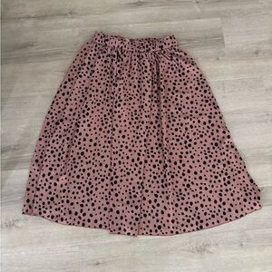 SHEIN Midi Dot Skirt